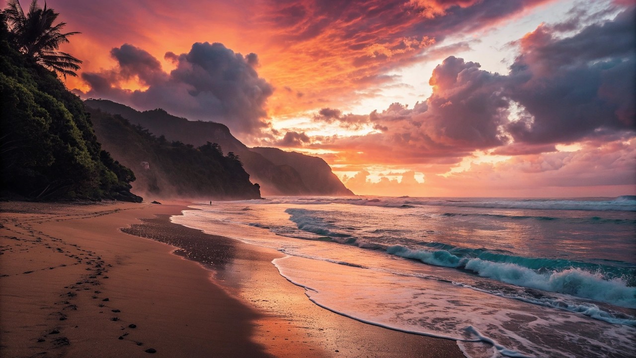 Deep Sleeping 5 Hours – High Quality Stereo Ocean Sounds for Stress Relief All Night Long