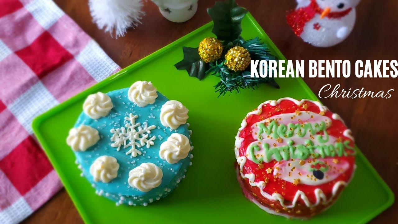 Korean Popular Bento Cakes in Christmas Theme | Lunch Box Cake | Xmas Baking | GLaM SiStERs♥️