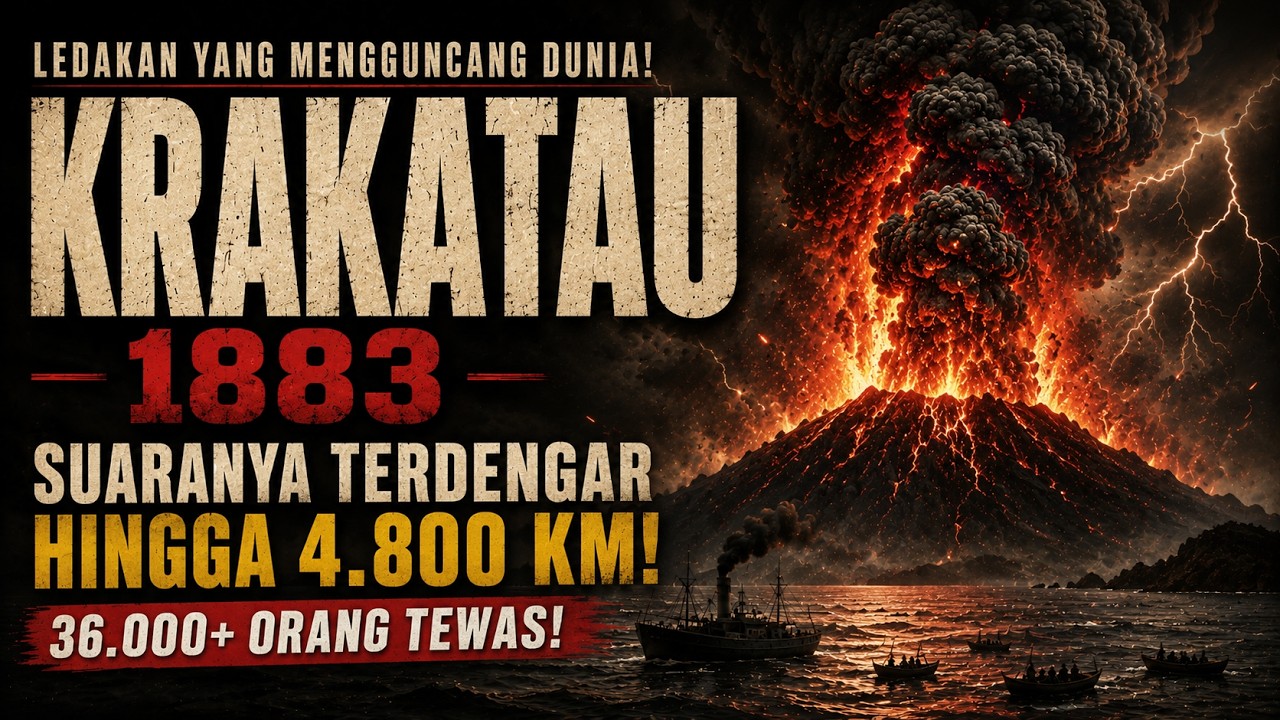 THE KRAKATOA 1883: LETUSAN DAN TSUNAMI MENJADI SATU! DETIK SAAT SATU GUNUNG MENGGUNCANG PLANET