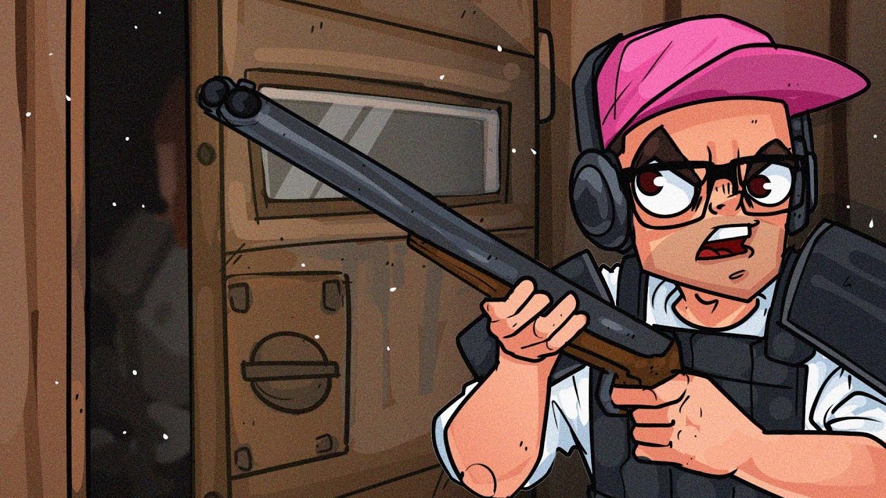 The BEST door camper in Rust