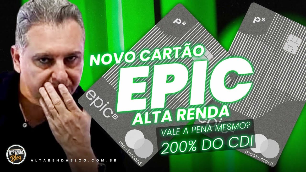 💳NOVO CARTÃO MASTERCARD EPIC BLACK! SALA VIP GRÁTIS, 4% DE CASHBACK, 200% CDI SERÁ QUE VALE A PENA?