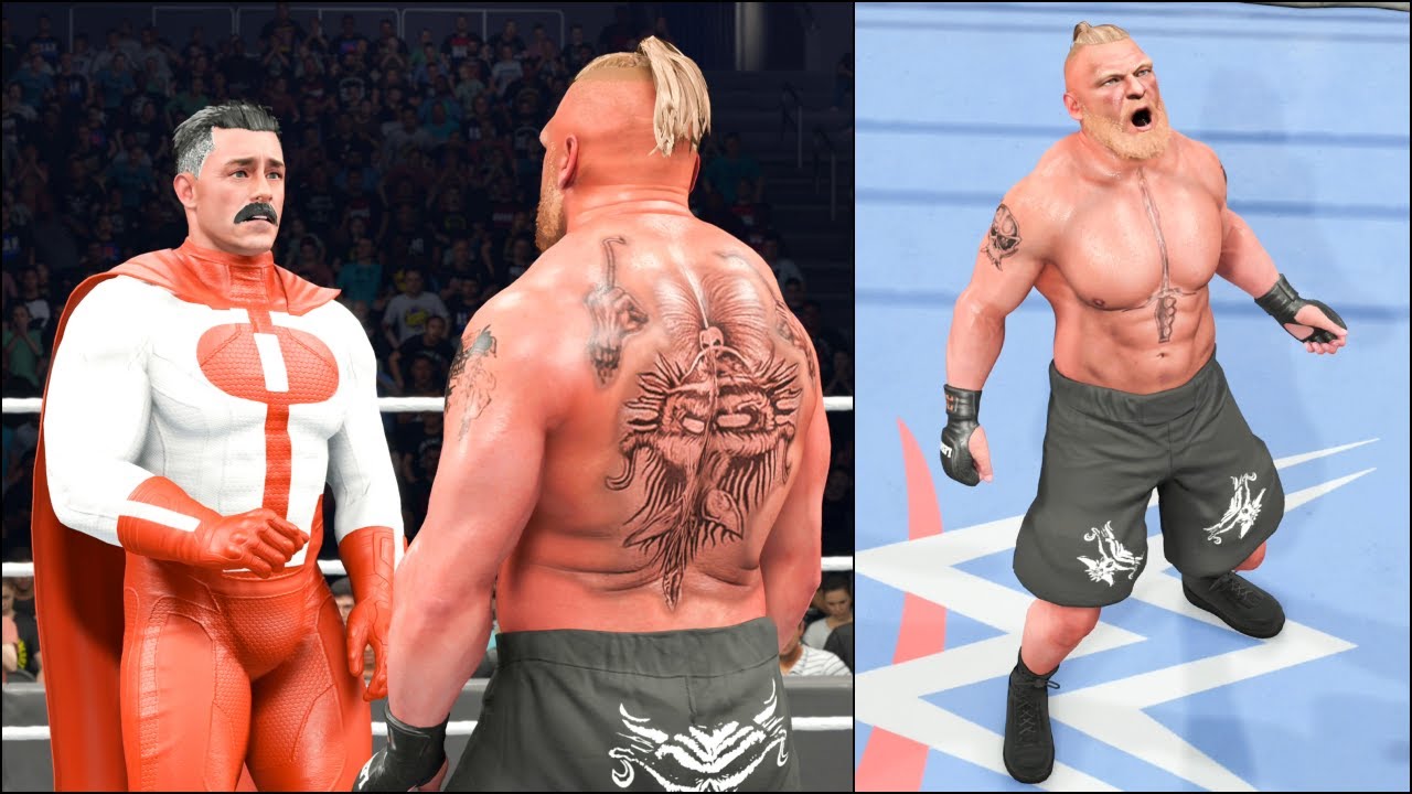 Omniman Vs Brock Lesnar Bloodline Rules Match WWE 2K25