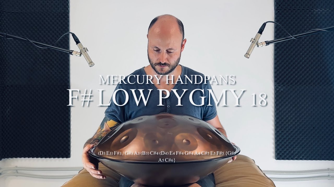 Mercury F# Low Pygmy 18 (Handpan / Pantam / Sound Sculpture)