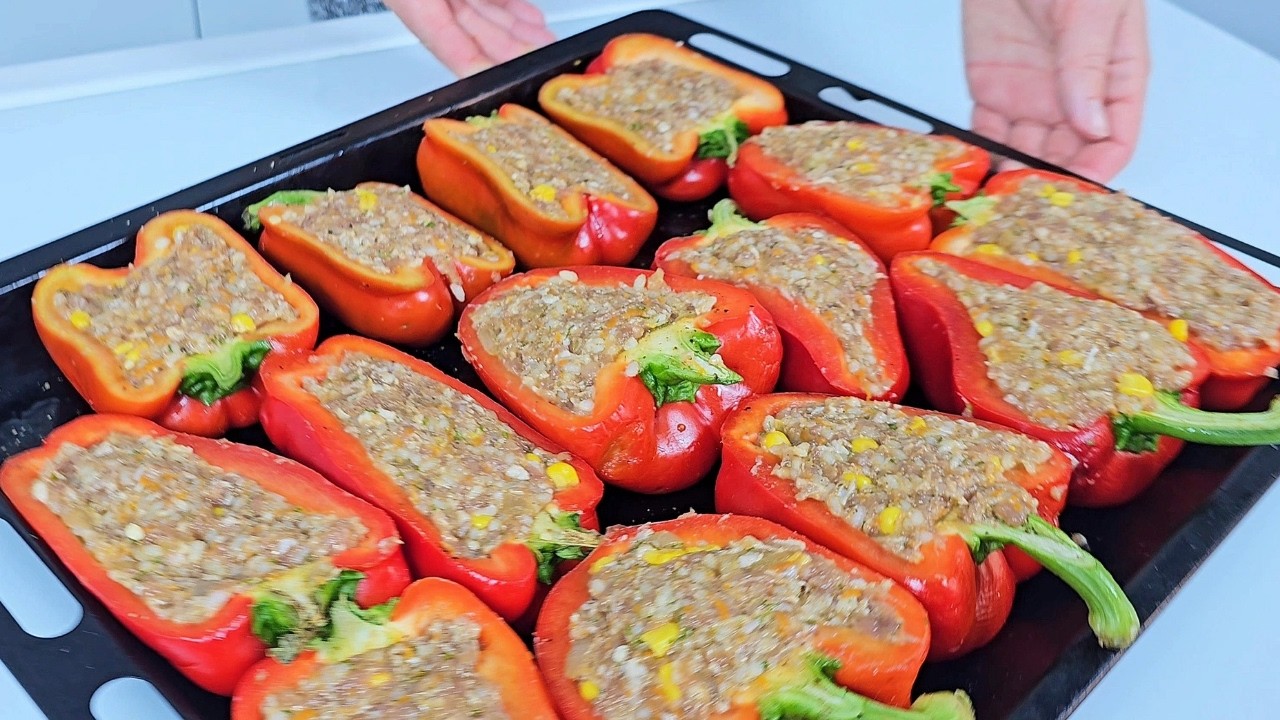 Такие ПЕРЦЫ Готовлю ЧЕРЕЗ ДЕНЬ!! ШИКАРНЫЕ Фаршированные Перцы Без  Соуса! В ДУХОВКЕ По-Мексикански