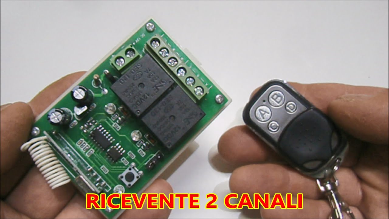 ⚡come programmare una ricevente a 2 canali 433 mhz ( tutorial)