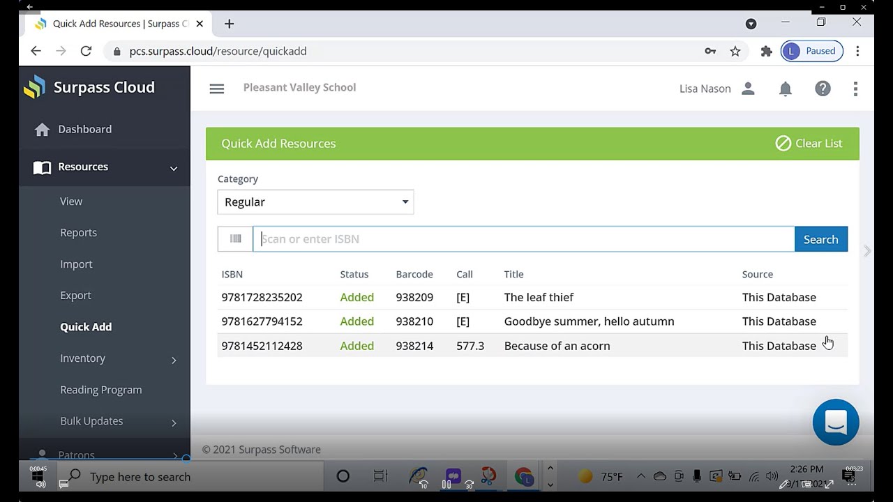 Adding Resources by ISBN