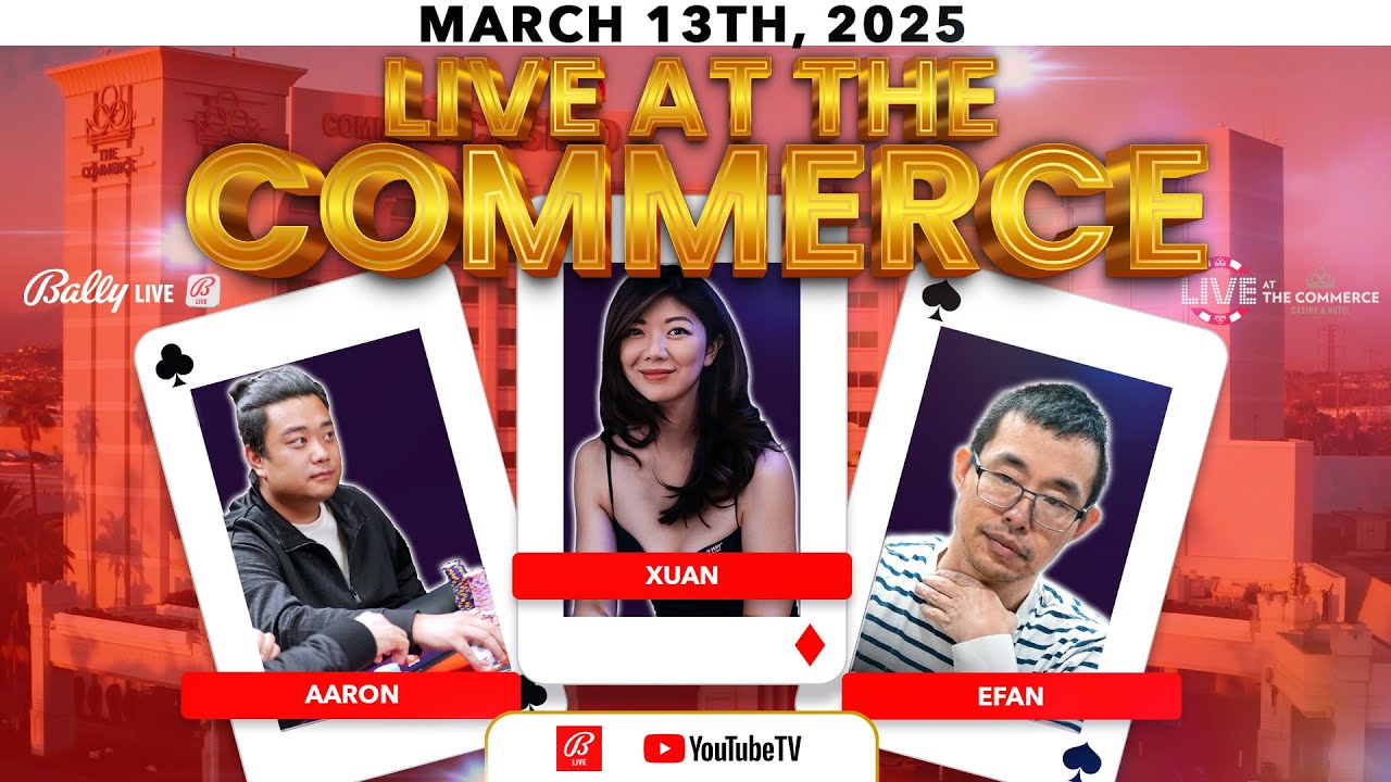 $50/$100+$100BBA High Stakes Poker Live at the Commerce Xuan Liu, w/ Hastings Commentary $300k OTT