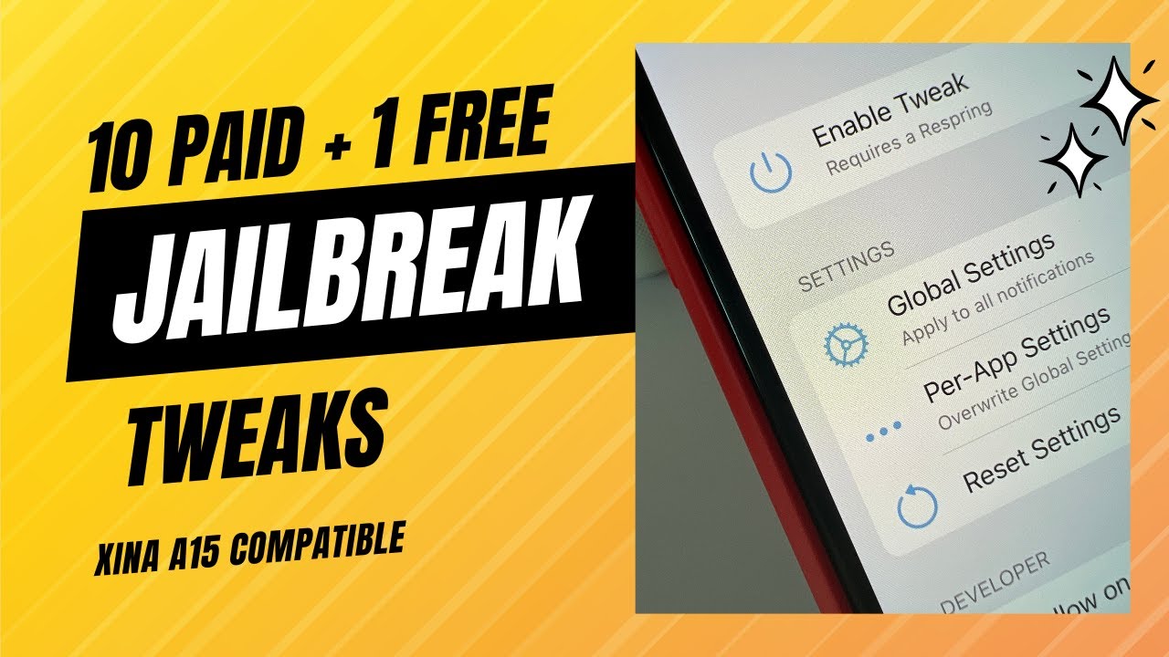 TOP 10 PAID JAILBREAK TWEAKS + 1 FREE - ALL COMPATIBLE WITH XINA A15 JAILBREAK