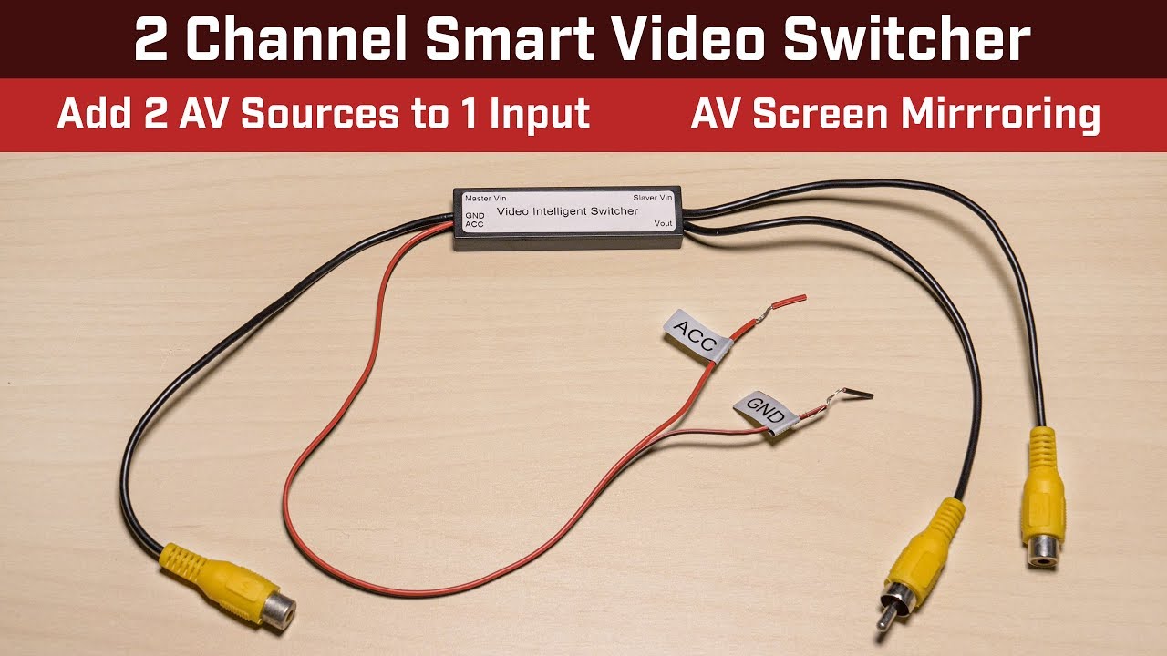 Beuler AVS210 - 2 Channel Smart Video Switcher - Add 2 Video Sources to 1 Input - Screen Mirroring