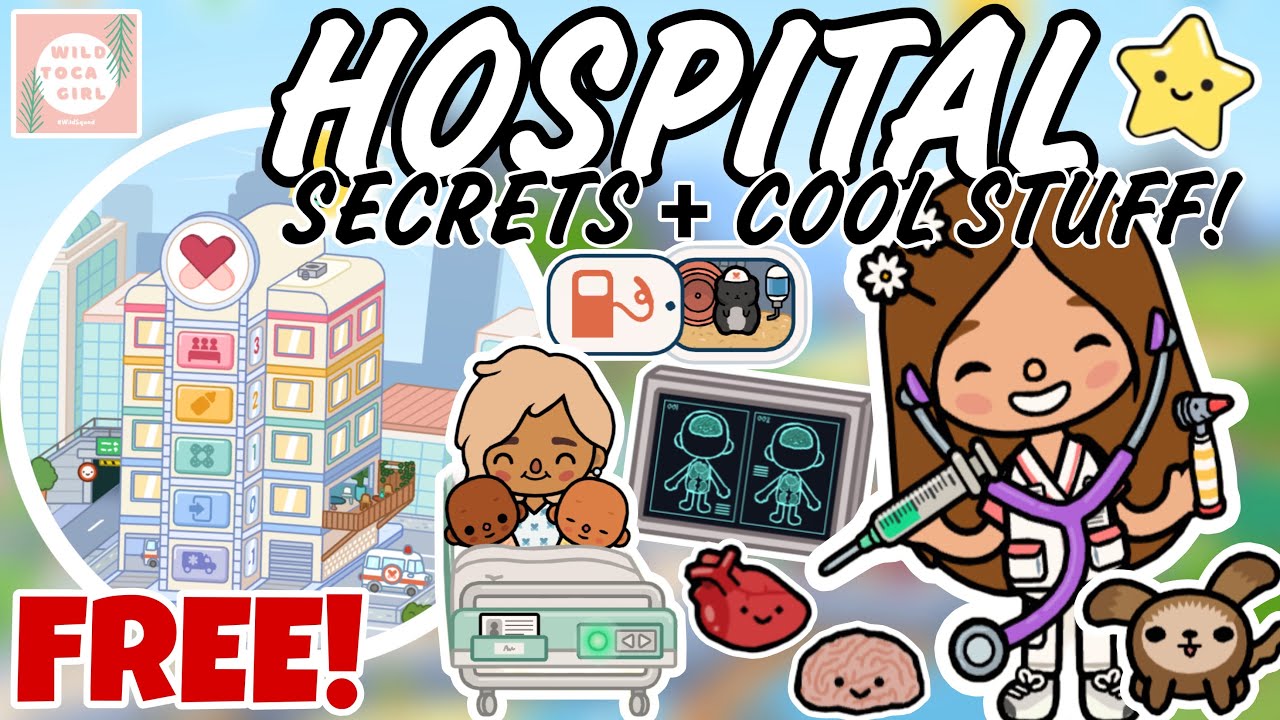 FREE HOSPITAL 🏥 SECRETS + COOL STUFF! 🤫🤩 TOCA BOCA WORLD 🌍 