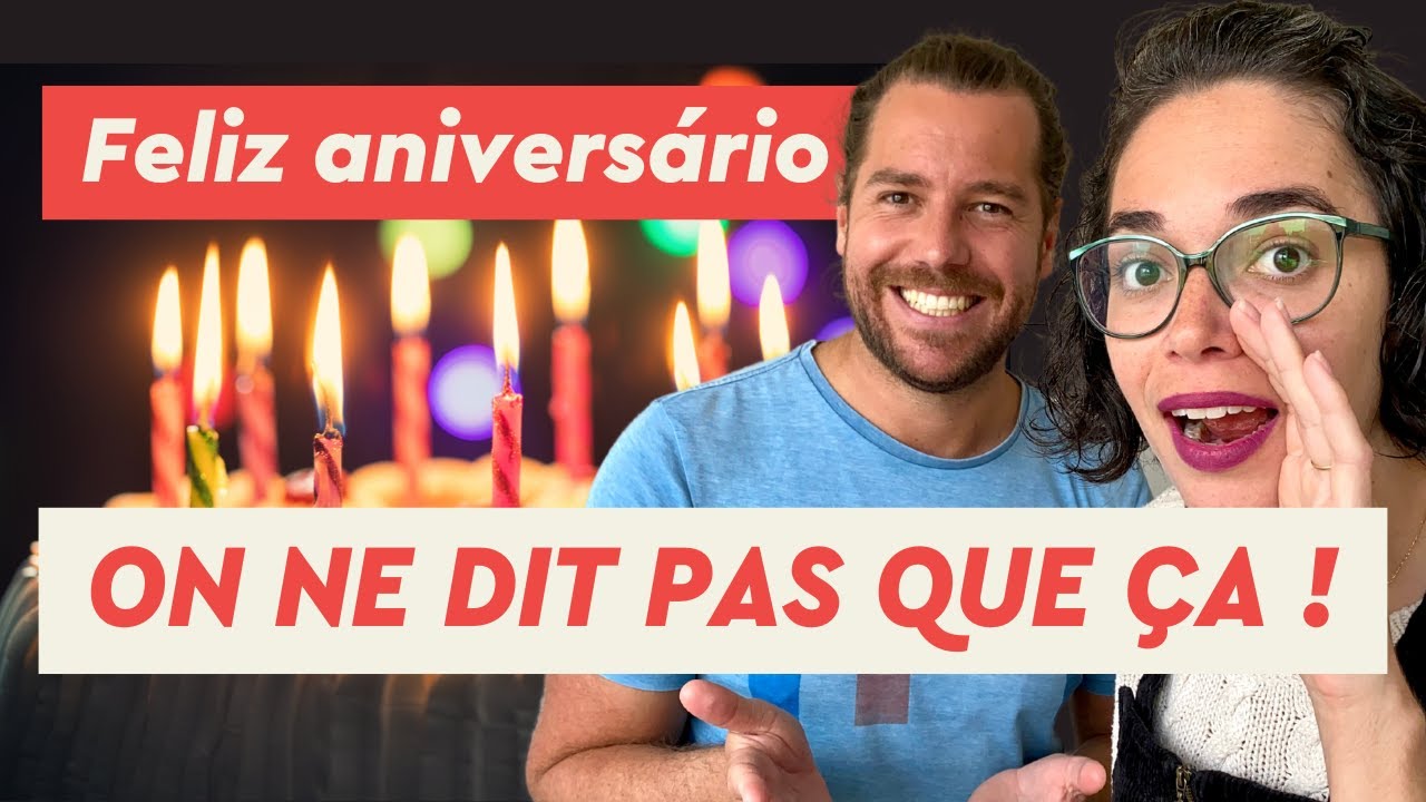 Joyeux Anniversaire en Portugais brésilien