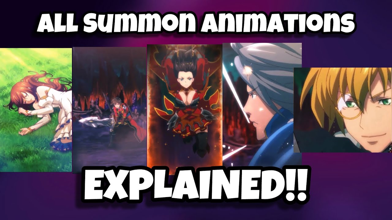 All NEW Summon Animations explained | Grand Summoners