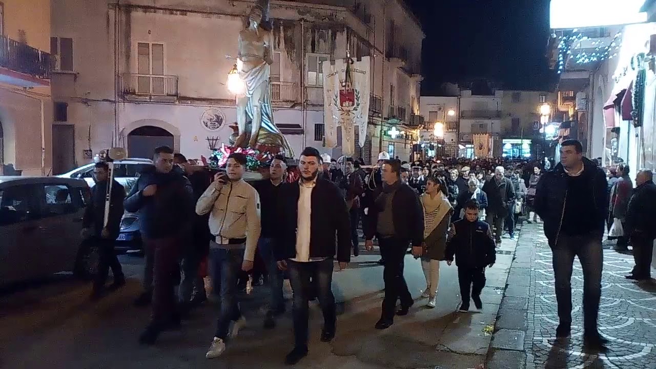 Processione San Sebastiano Martire Patrono di Brusciano - NA -  20.1.2018