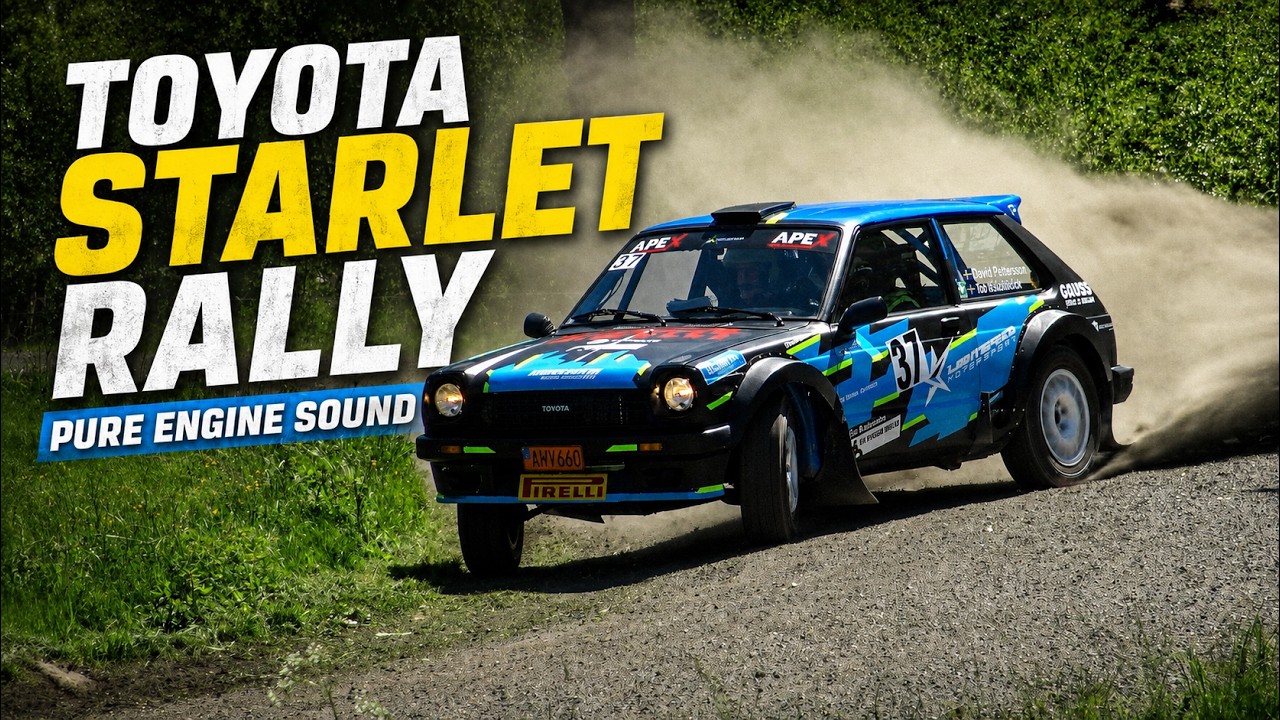 Toyota Starlet Rally: Thrilling Gravel Performance and Engine Roar