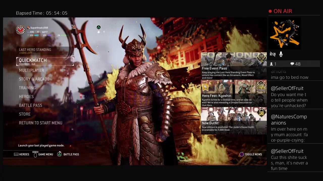 For Honor we are back
