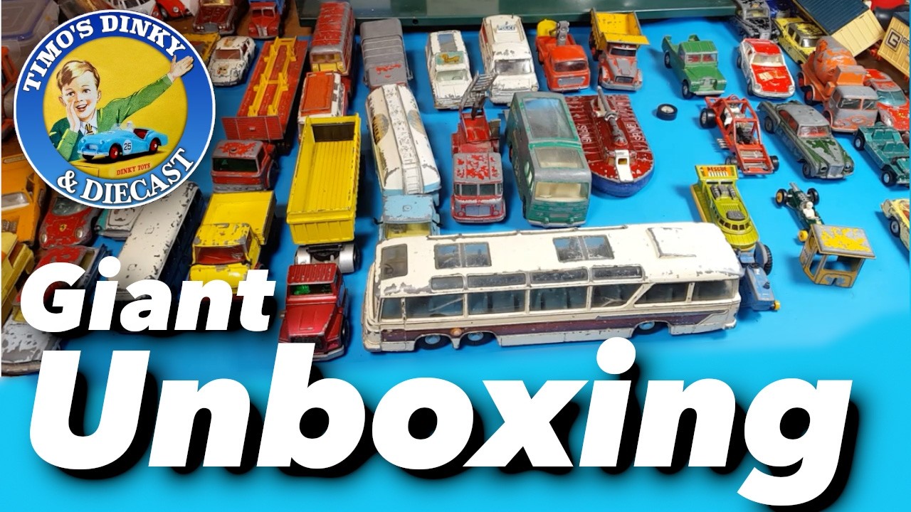 Massive unboxing of Corgi, Dinky, and Matchbox toys for restoration. #corgi #dinky #matchbox