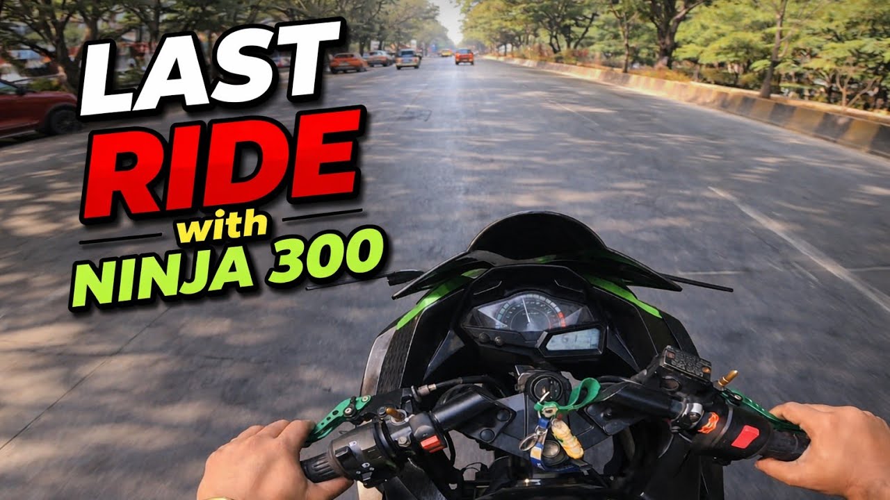 LAST RIDE with Ninja 300 🏍️💔 | Emotional Final Ride Vlog | Pure Bike Love | @Amb11Rider | 