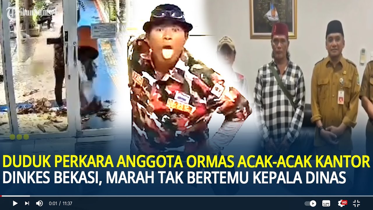 Duduk Perkara Anggota Ormas Acak-acak Kantor Dinkes Kabupaten Bekasi, Marah Tak Bertemu Kepala Dinas
