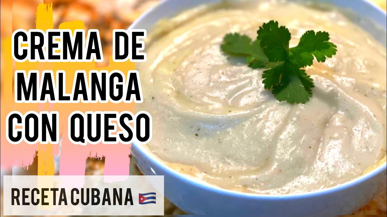 CREMA DE MALANGA CON QUESO | RECETA CUBANA |  LA MAS DELICIOSA- Tres Ingredientes Secretos!!