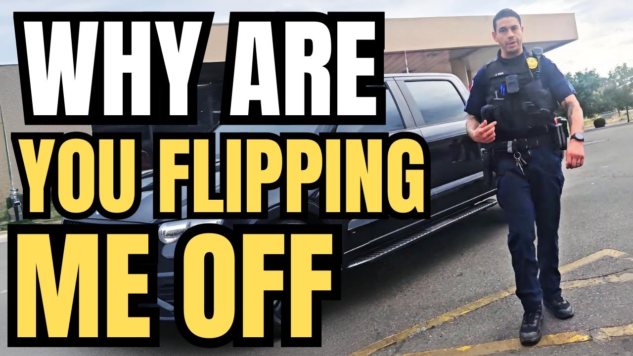 Cop Gets Triggered After Middle Finger &ndash; Shut Down When Demands ID