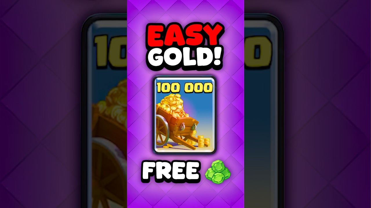 BEST METHODS to Get GOLD in Clash Royale