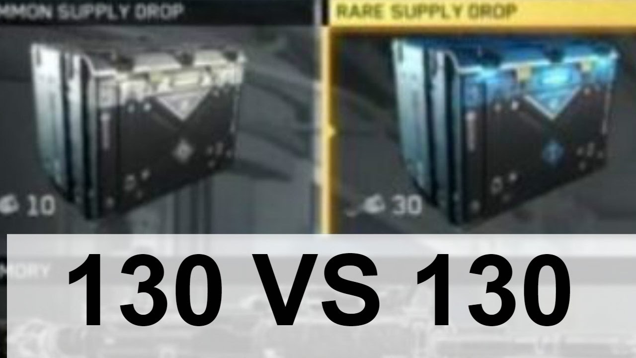 130 Common Vs 130 Rare Supply Drop HOW TO GET EPIC WEAPONS EASIER