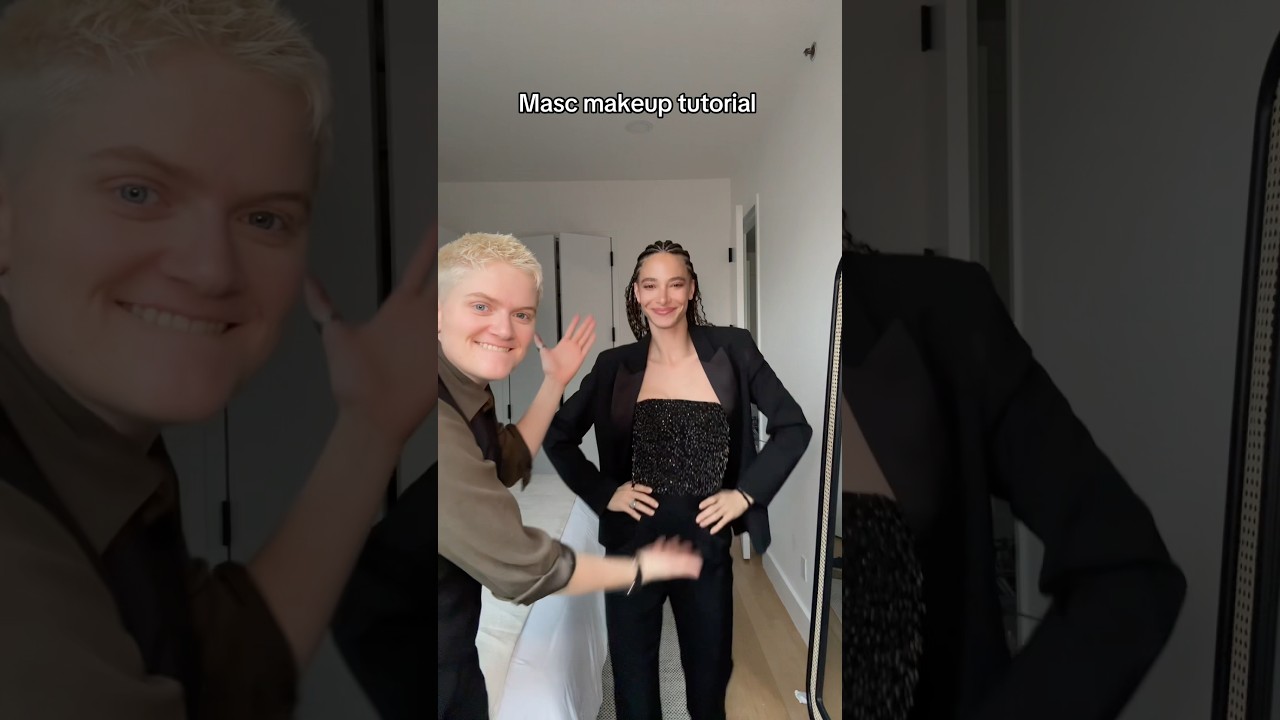 Featuring my now FIANC&Eacute; #shorts #lgbt #makeup #masc #masculine #makeuptutorial