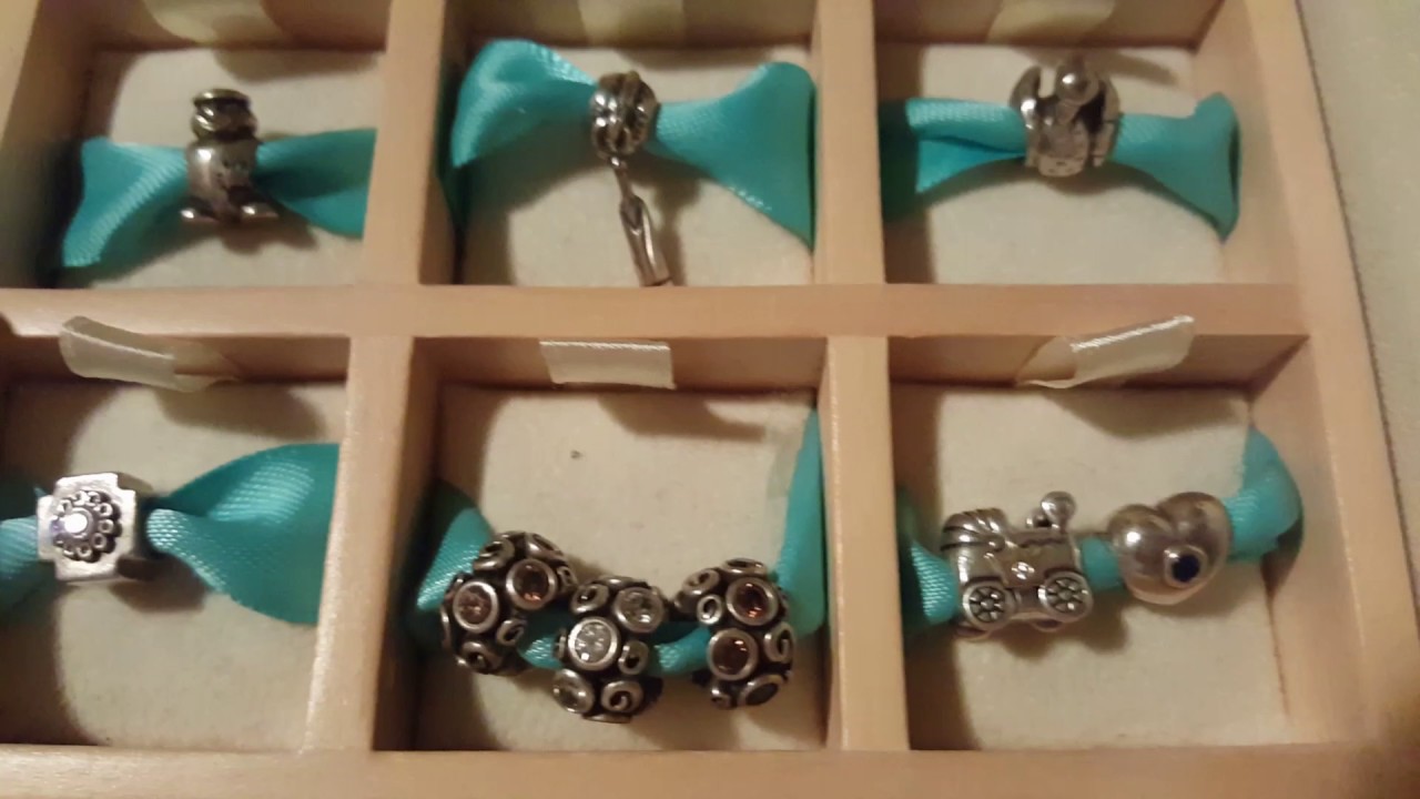 Pandora rare retired charms and box