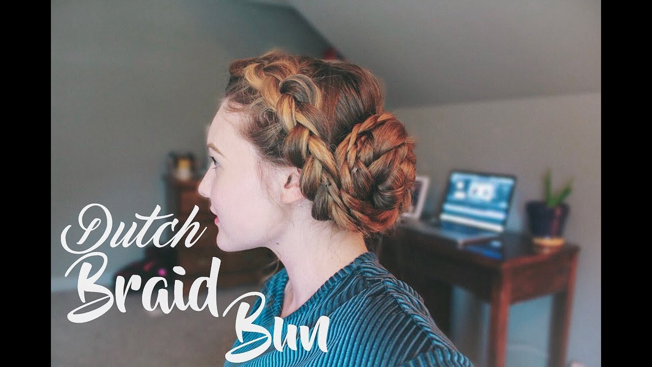 Easy Dutch Braid Bun | Apostolic Hair Tutorial