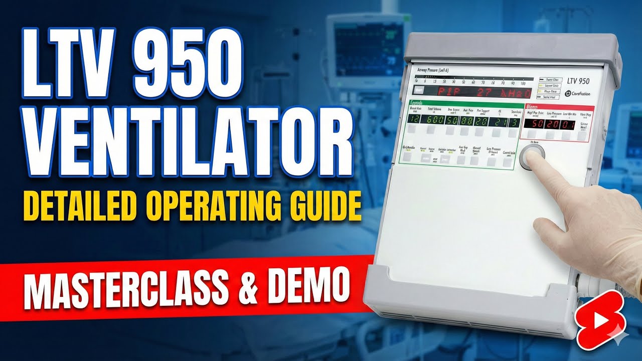 LTV-950 ventilator | Operating Video 