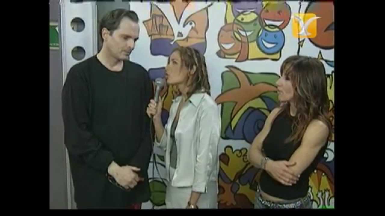 Backstage, Miguel Bosé con Ana Torroja - Milenium Show, Festival de Viña del Mar 2001