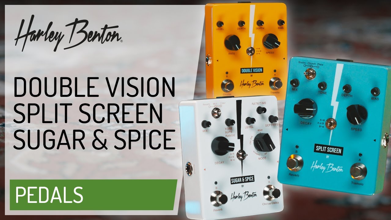 Harley Benton - Double Pedals - Double Vision - Split Screen - Sugar & Spice