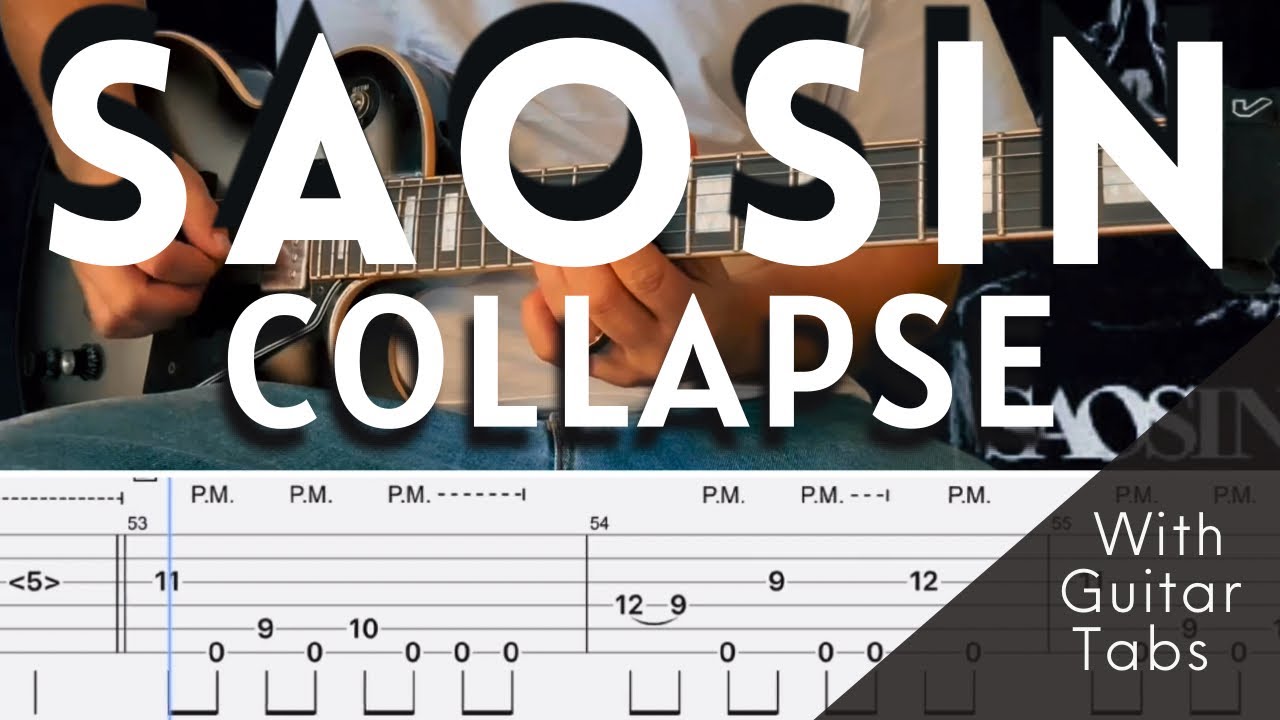 Saosin- Collapse Cover (Guitar Tabs On Screen)