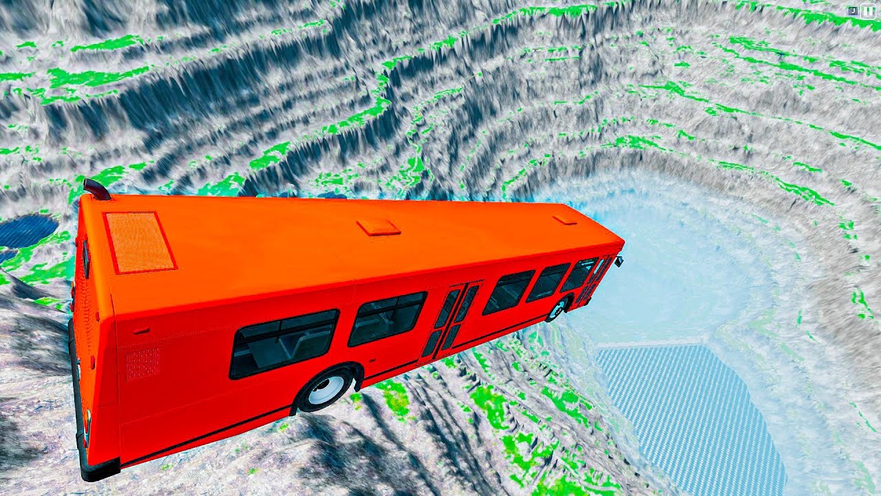 Car's Vs Giant Pit BeamNG Drive extreme car Crashes 😱😱🔥
