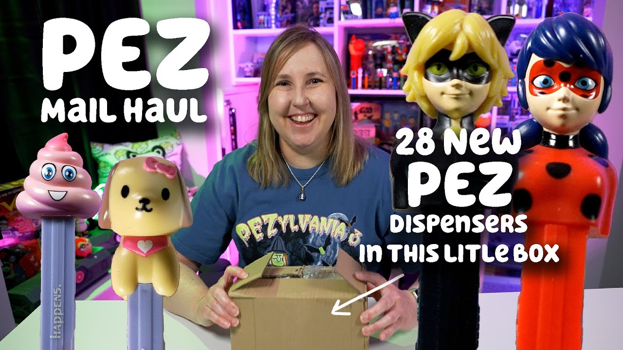 Распаковка огромного диспенсера PEZ! Первый взгляд на 28 новых диспенсеров PEZ
