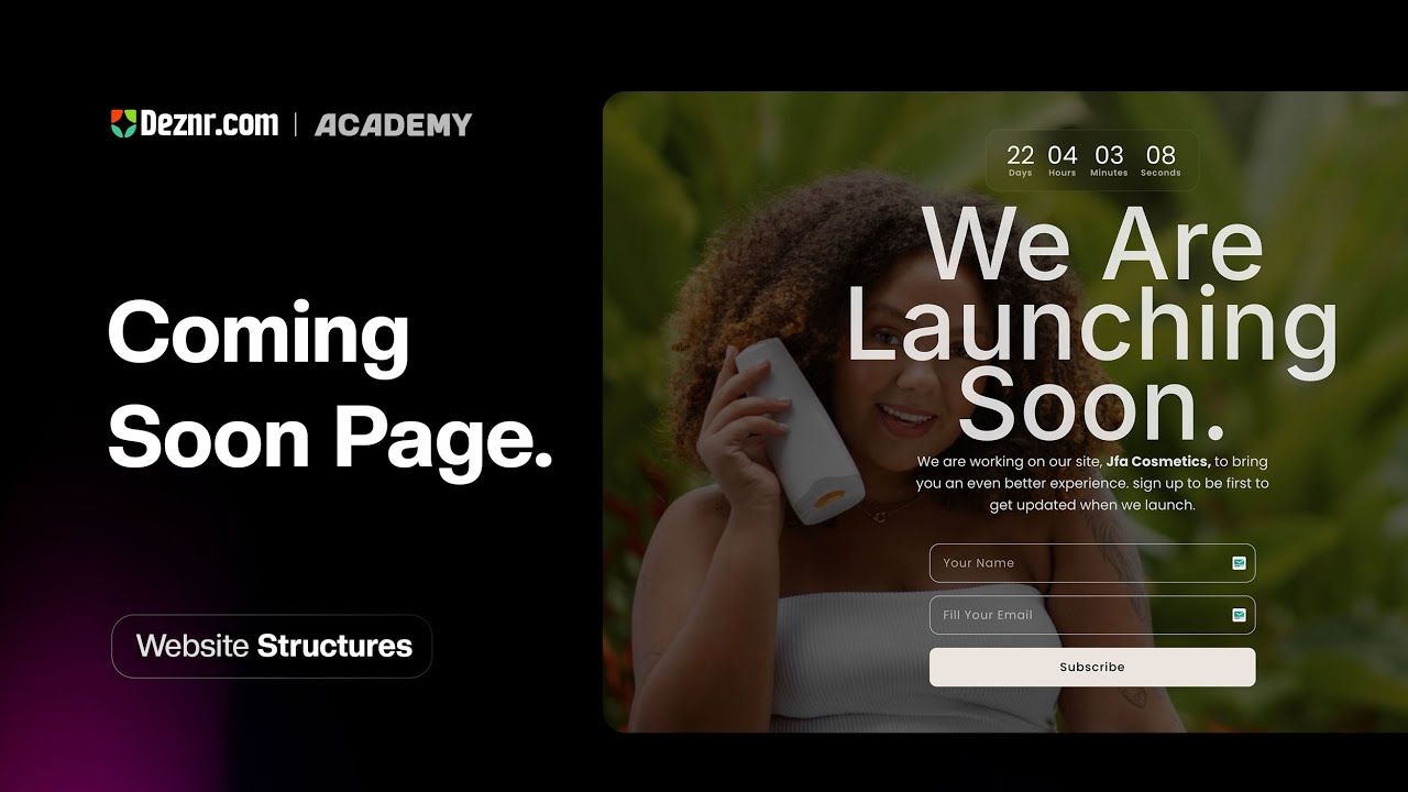 How to make a creative coming soon page in wordpress elementor