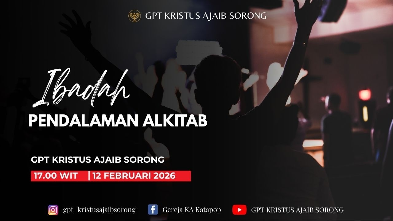 Ibadah Pendalaman Alkitab | Kamis, 12 Februari 2026 - Pdt. Christ Pangkali