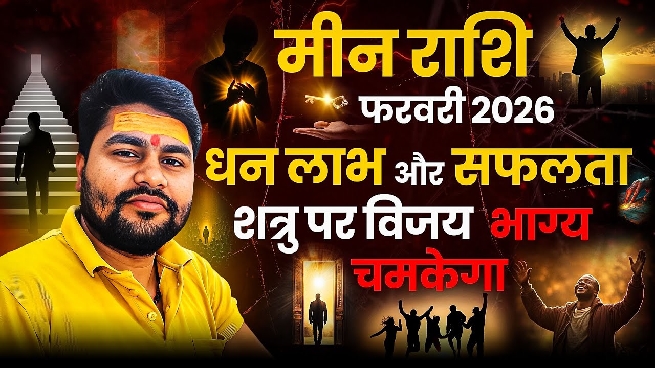 Mean Rashifal February 2026 | मीन राशिफल फरवरी 2026 | धन लाभ और सफलता का योग | Dr Raja Mishra