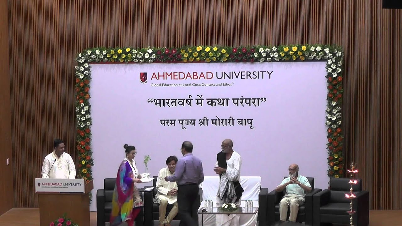 Katha Tradition in India by Param Pujya Shri Morari Bapu at Ahmedabad University