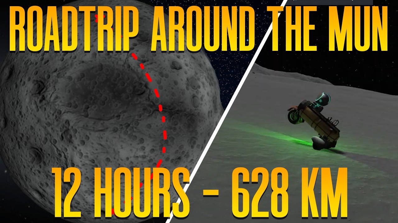 Driving a Motorcyle 628km Across the Mun in KSP (+Giveaway)