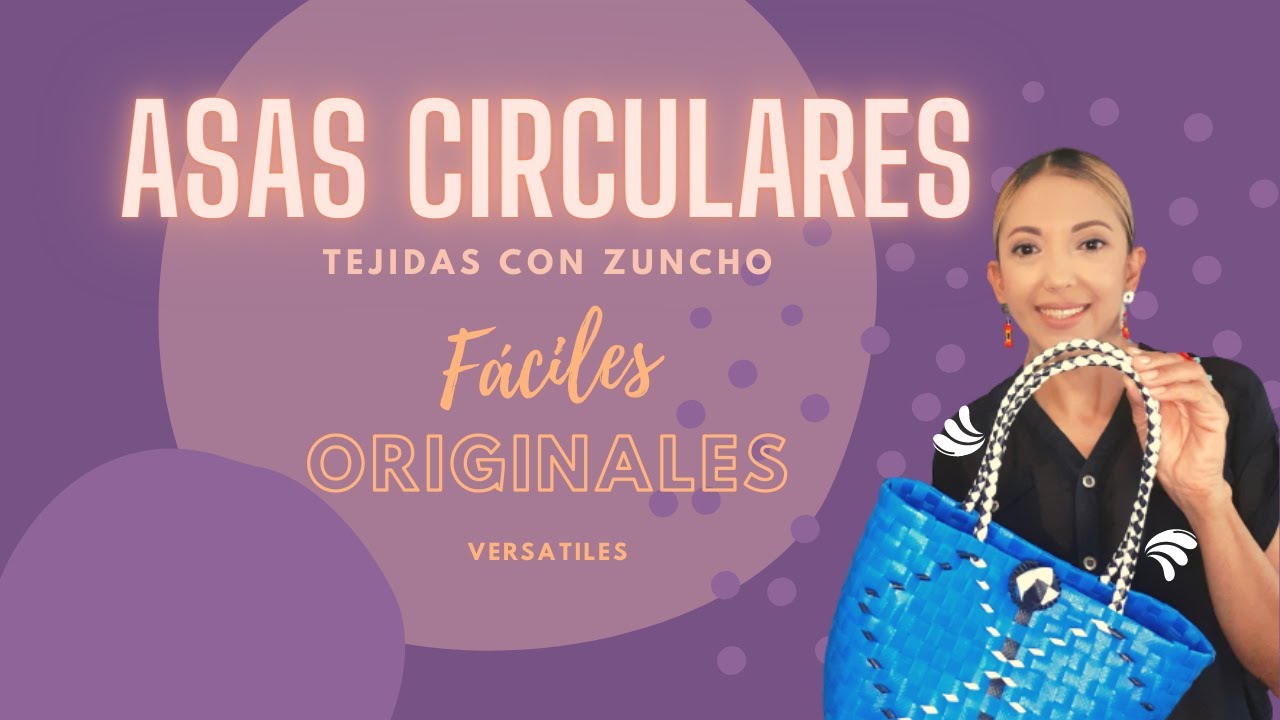 COMO TEJER ASAS CIRCULARES CON ZUNCHO-Ideas para vender