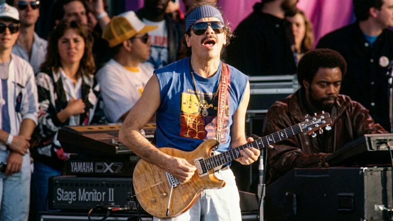 Santana - The Healer | Live at Watsonville High School Football Field (1989)