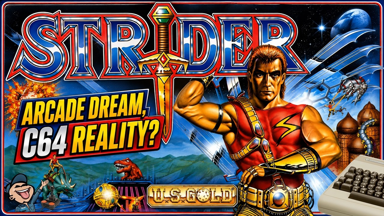 STRIDER – Commodore 64 (1989) | Tiertex’s Ambitious Arcade Conversion