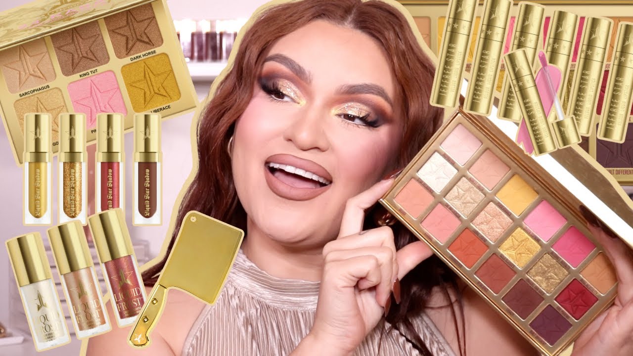 NEW JEFFREESTAR 10 YEAR ANNIVERSARY GOLD BLOODED COLLECTION DEMO & SWATCHES // SANDI JARQUIN