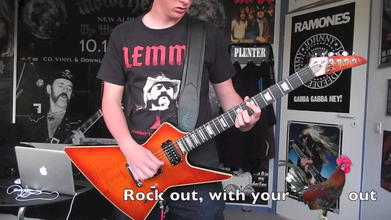 Motörhead - Rock Out (guitar cover) [HQ]