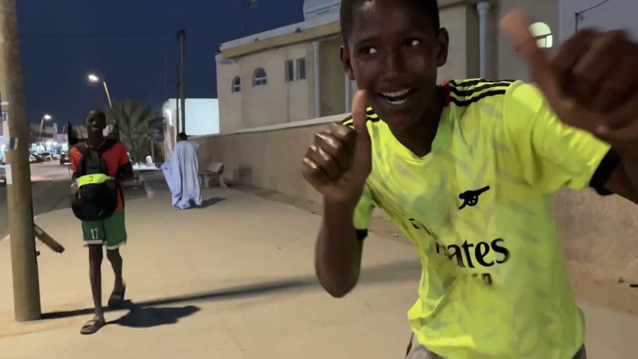 Walk around a street in Nouadhibou, Mauritania
