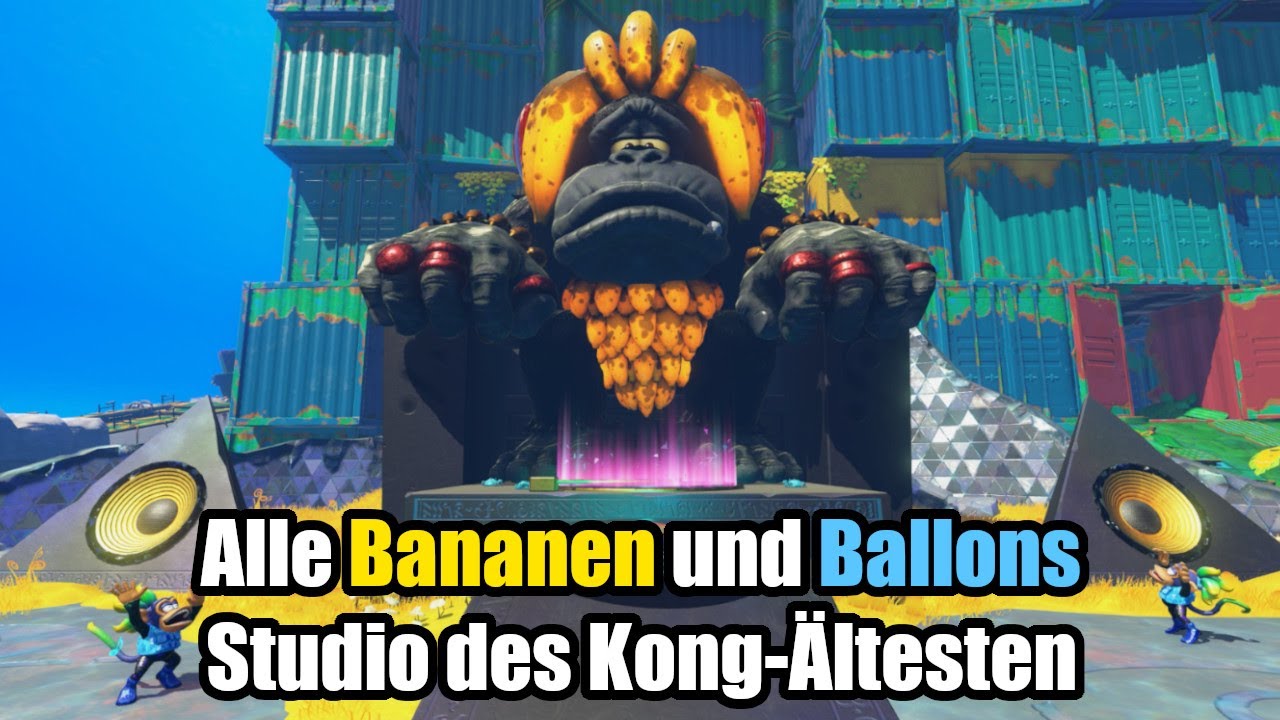 Alle Bananen und Ballons im Studio des Kong-Ältesten von Donkey Kong Bananza