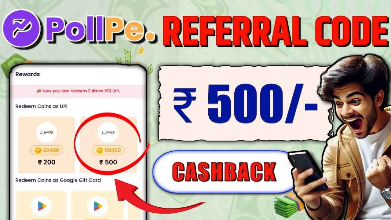 Referral Code for Pollpe | Pollpe Referral Code to Earn ₹500 Instantly | Pollpe App Refer Code