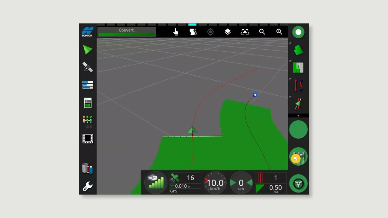 Topcon Support | AGRI | Horizon 5 : Création d'une ligne en courbe