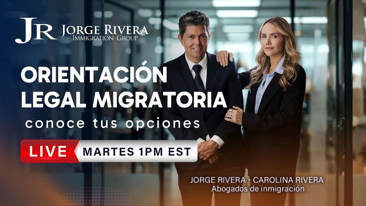 Conoce tus opciones migratorias hoy: El Abogado Jorge Rivera responde en vivo | LIVE 1PM